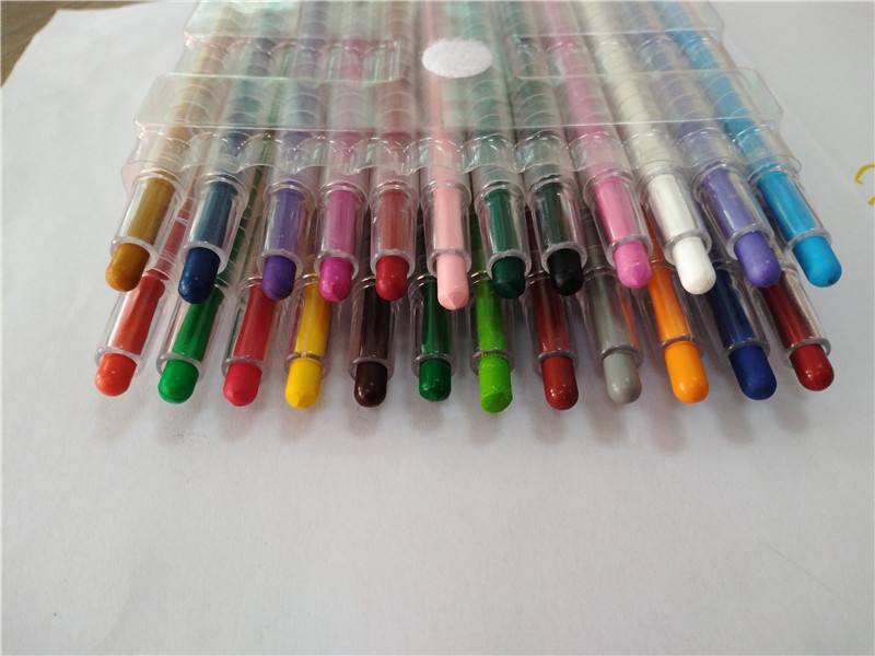 Hot Selling 12 Bright Colors Rainbow Custom Wax Crayon Set for Kids