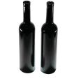 Custom Top Quality Good Price 500ml 700ml 750ml Black Glass Rum bottles for Rum