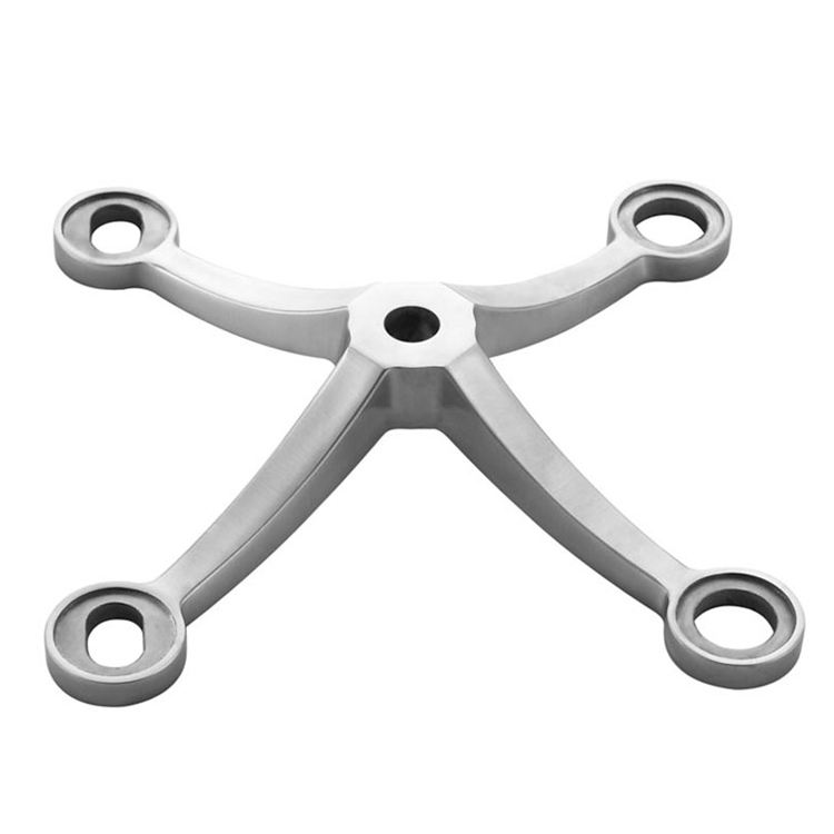 In Stock 4 Arms Stainless Steel Glass Spider Fitting For Curtain Wall System