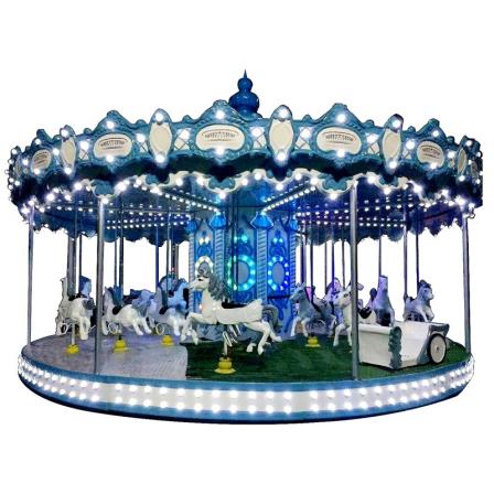 wholesale Amusement park equipment kids ride antique electric merry-go-round