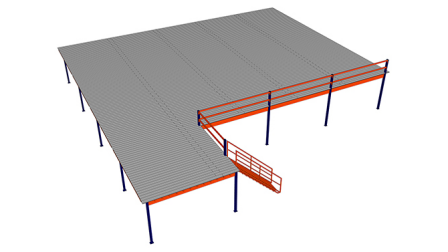 mezzanine floor attic loft warehouse racking pallet platform system for racking rack shelf shelves