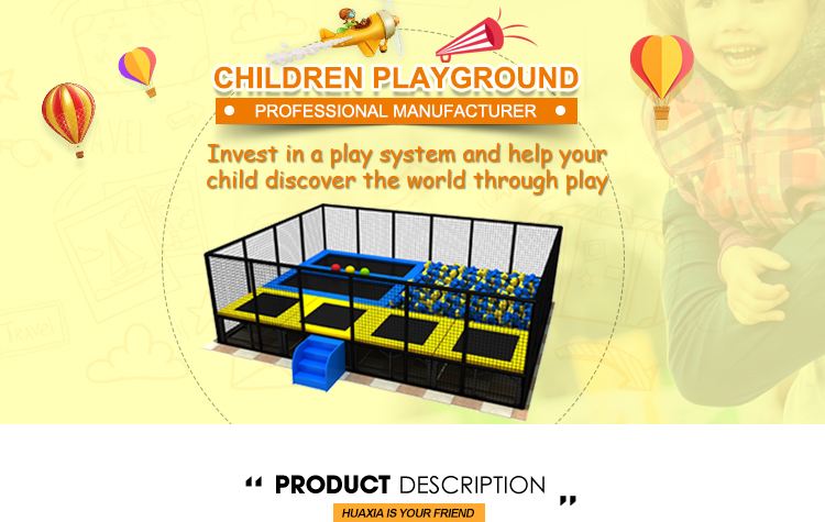 2020 Cheap Large trampoline park for children