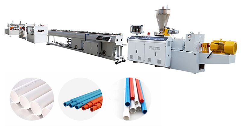 Plastic Single-Layer Multi-Layer Drainage Pressure/Gas/Water/ PPH HDPE PE Pipe Machines Production Line