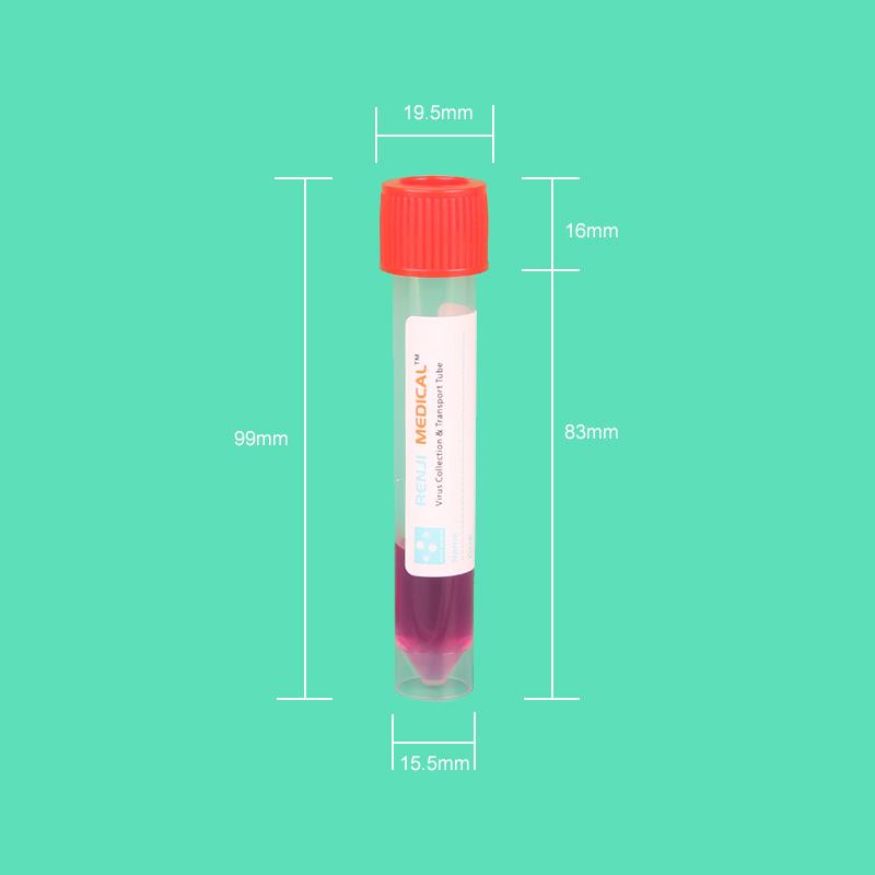 In Stock Medical Consumables Virus Transport Medium Empty Vtm Utm 10ml Tube