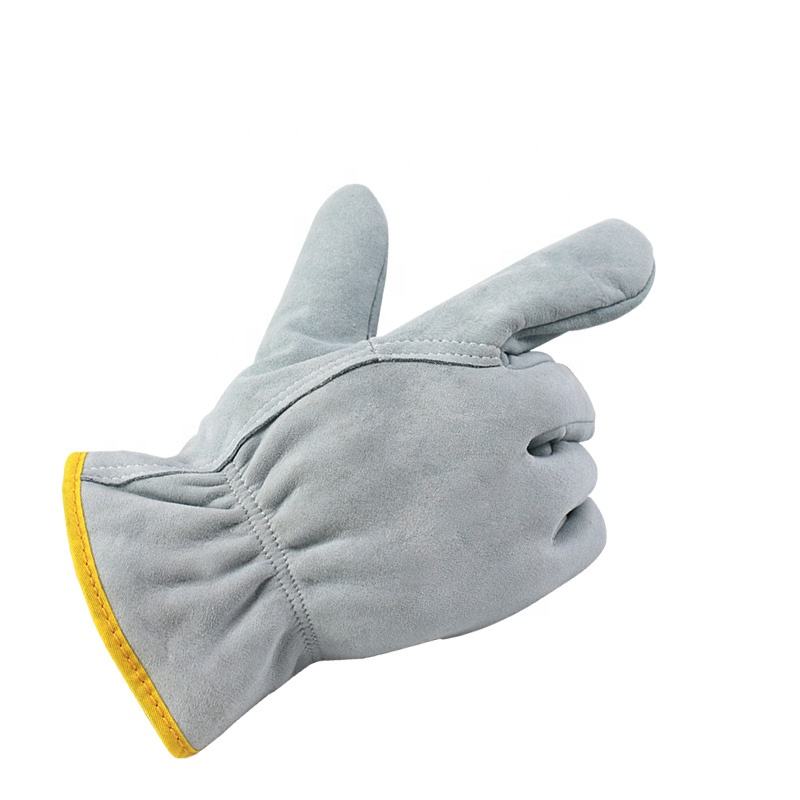 Sell on sale soft breathable safety leather pigskin driving gardening gloves