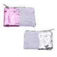Sublimation Blank Sequin Cosmetic Bag Printable Design Customized Wash Bag