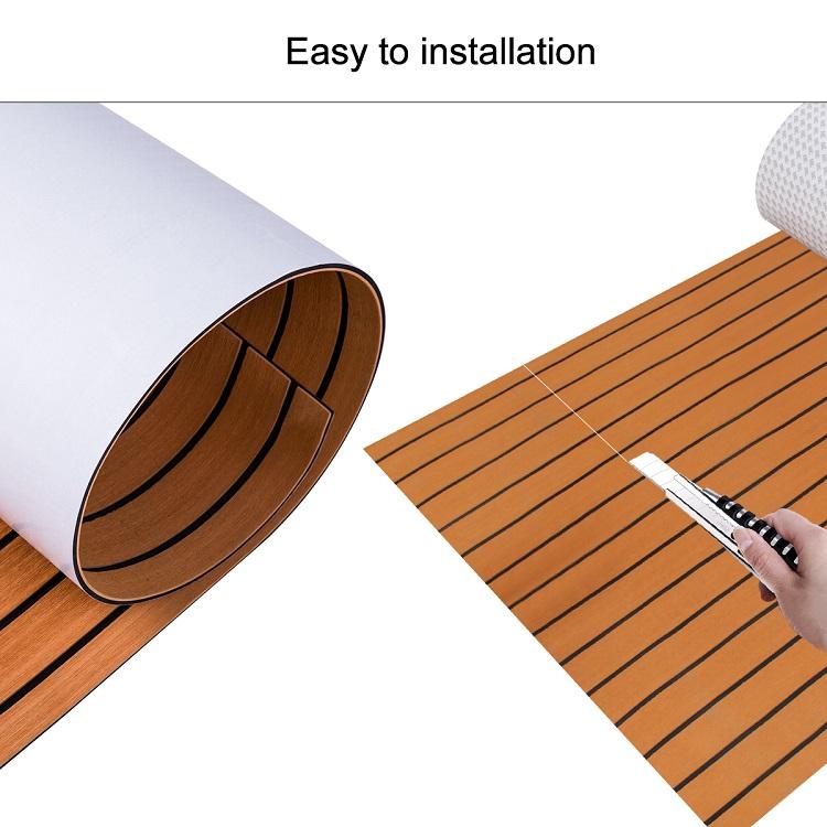 Customized ultralight non slip self adhesive EVA foam mat sheet boat flooring