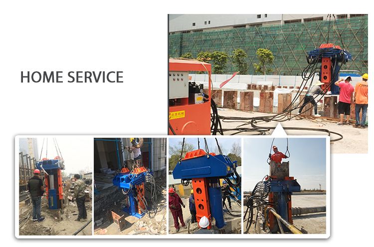 BEIYI excavator attachment equipment hydraulic pile extractor excavator for sale