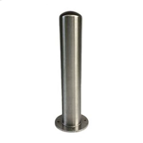 Hairline Finish SS304 SS316 Fixed Street Traffic Bollard With Hook for Chains Flexible Protection Road Bollards