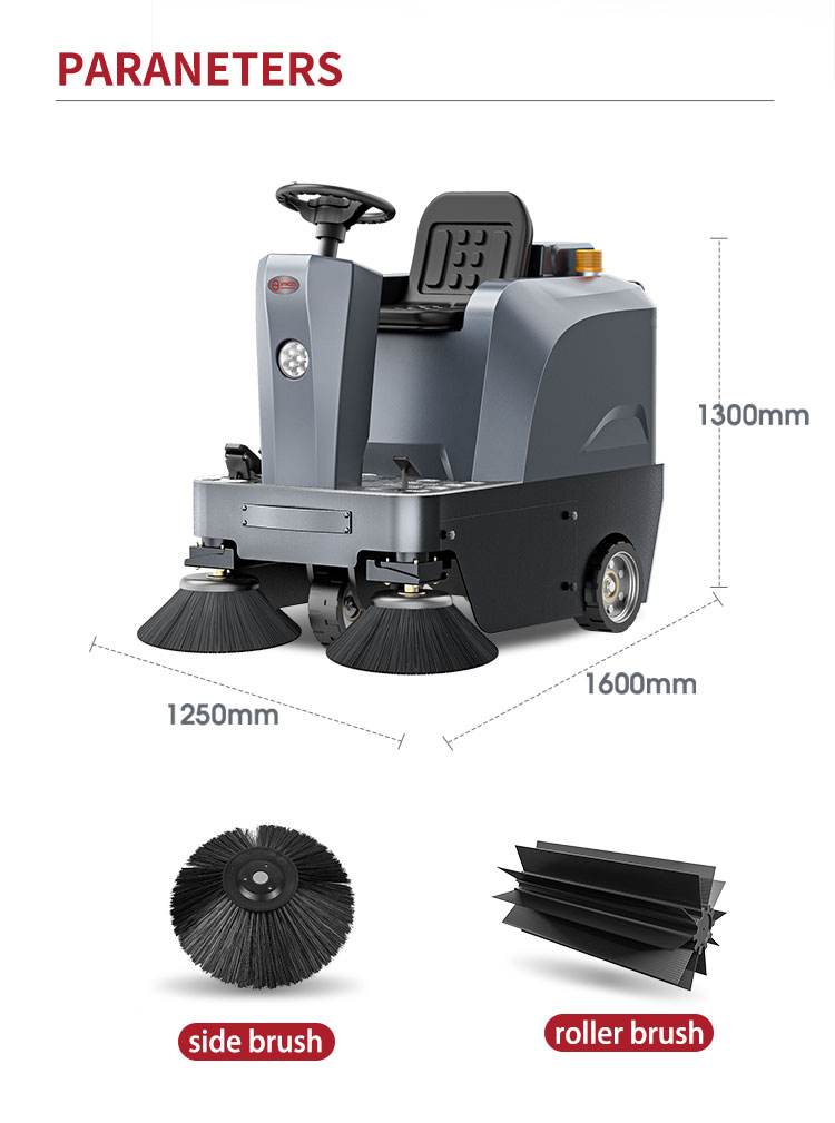 Yangzi Road Sweeping Machine Automatic Floor Sweeper Ride-on Road Sweeper For Parking Lot