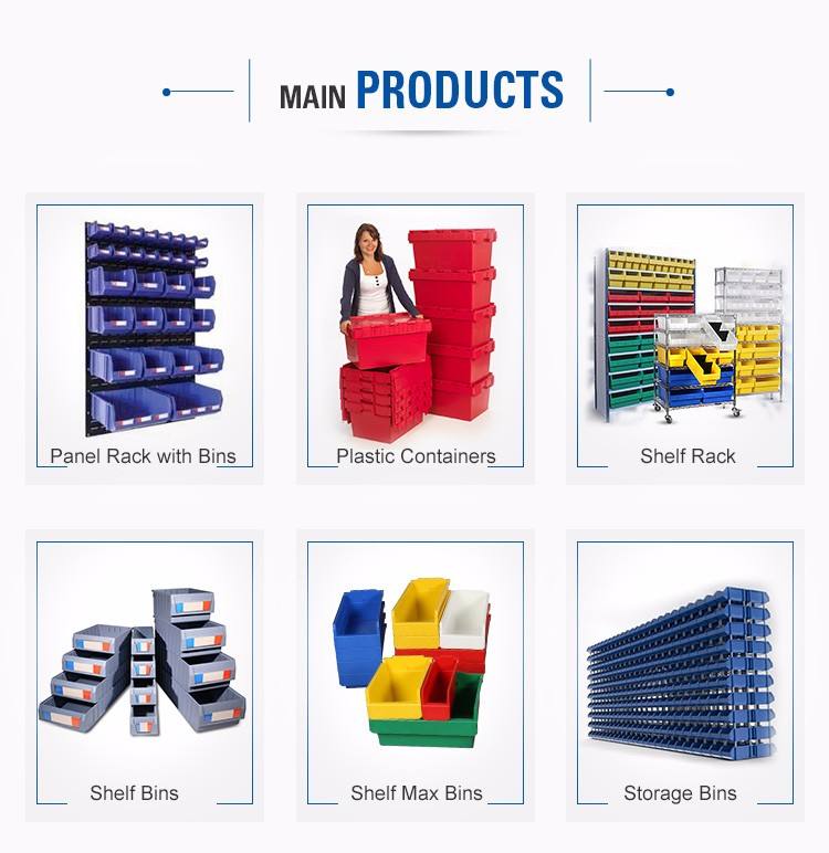 Cheap Warehouse Plastic Stackable Storage Bin Tool Box