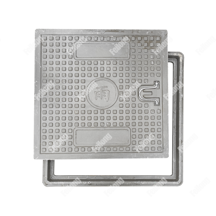 GRP Composite Square Resin Manhole Cover with Pull Rings