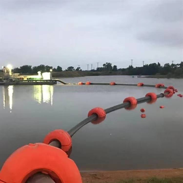 Rubber steel dredge pipe floating buoy floating pipe 15pc vertical buoy fishing float set