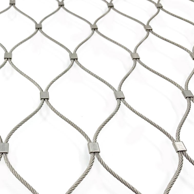 Stainless Steel Wire Rope Entertainment Facilities Safety Net Rope Mesh