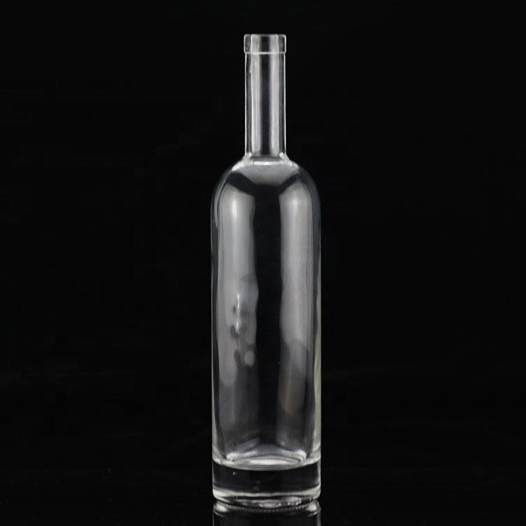 Fancy Wholesale High Quality 750 ml Olive Oil Empty Glass Bottle Transparent glass bottle With cork lid