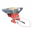 Stainless steel single box /double disc fertilizer spreader  4 wheeled tractor rear hanging fertilizer spreader/