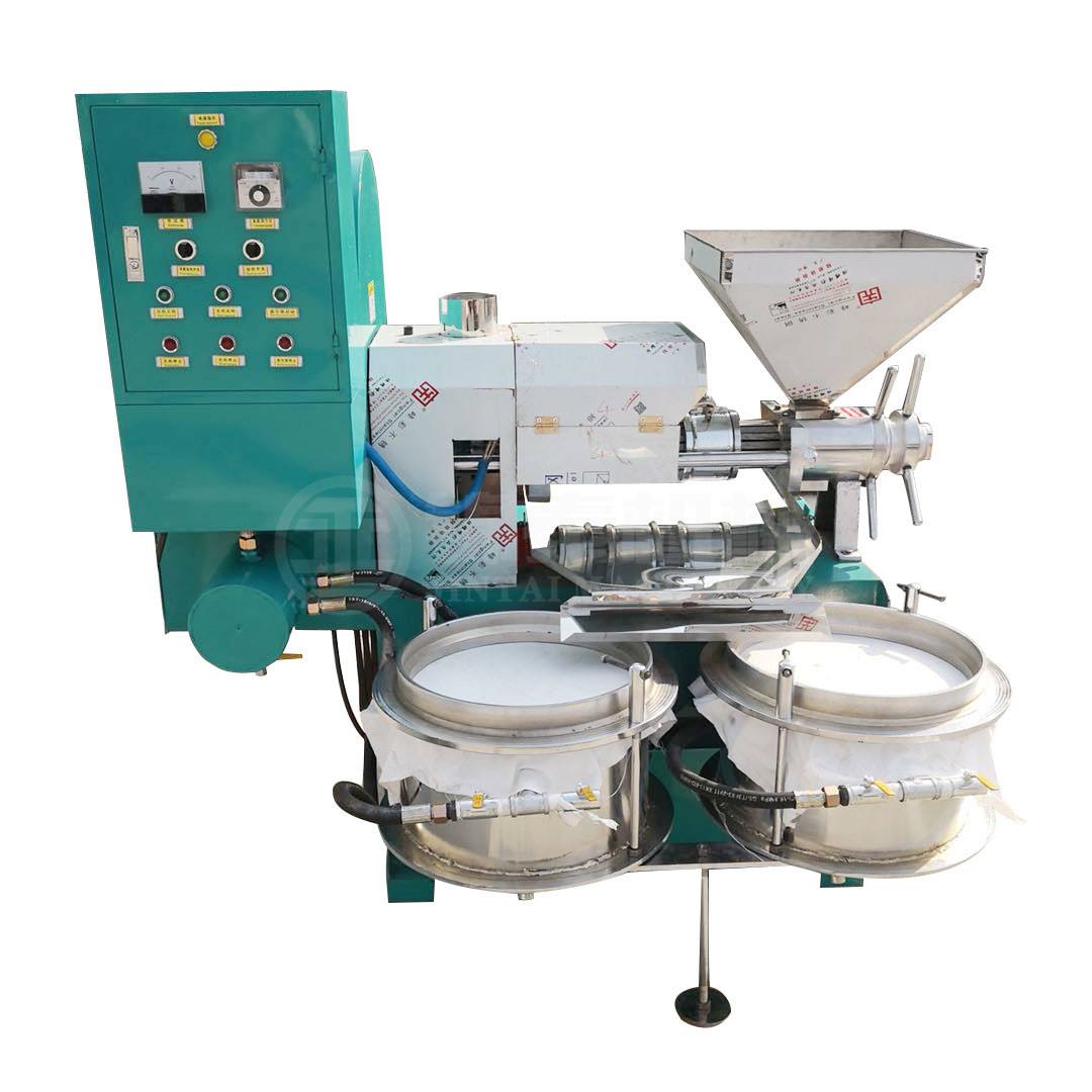 High quality screw oil press extractor ISO CE new refined heat press vacuum grape seed oil press machine