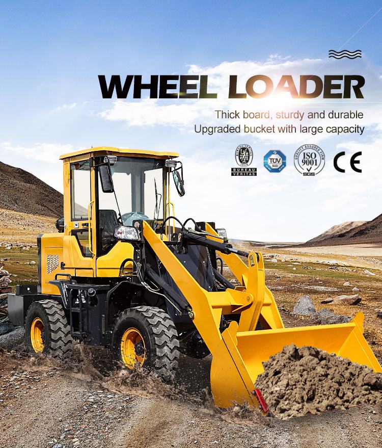 2020 mini small wheel loader with drilling rigs auger
