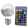 LED RGB Bulb Remote Control 16 Colors LED Lamp E27 E26 E14 B22 GU10 Dimmable LED Bulbs Light Holiday RGB lighting D20