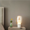 Postmodern creative threaded glass bedside table lamp Nordic luxury fashion designer study bedroom table lamp