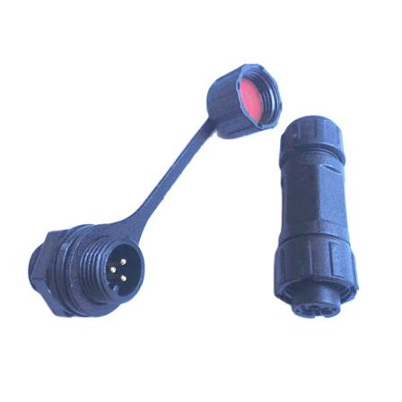 Free samples M12 male gender rear panel mount connector,2 3 4 5 6 7 8 pins solar cell connector