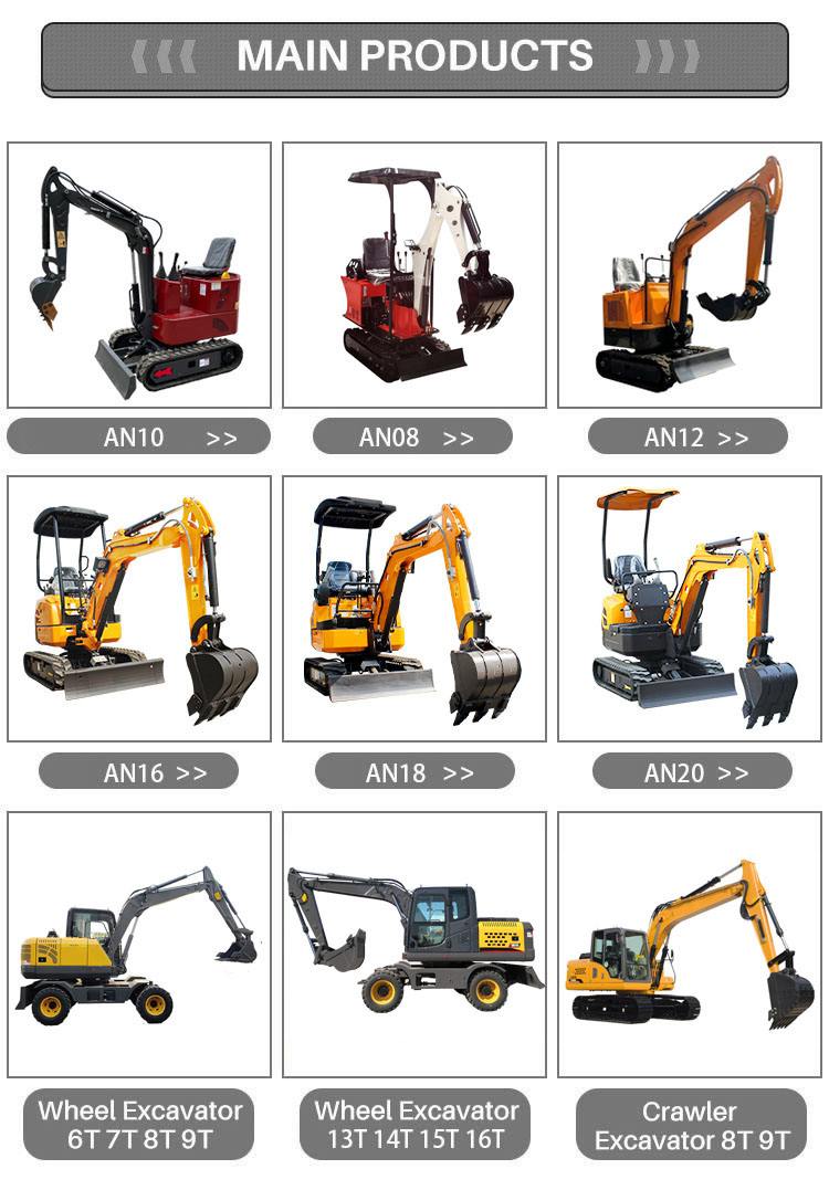 Widely Used Excavator Hydraulic Thumb with Arm and Boom 1 ton 2.5 ton new mini excavator small digger price