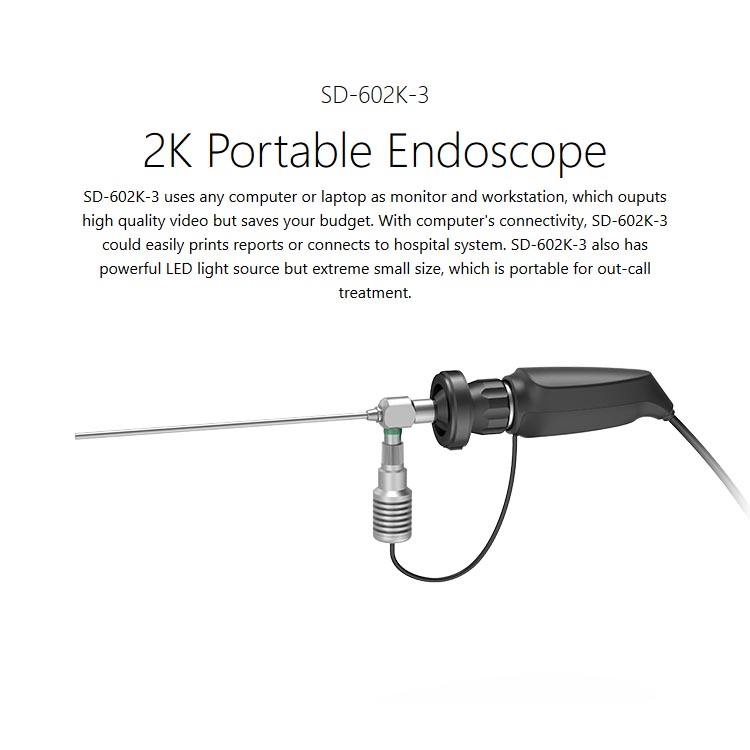 602-k 2k endoscope camera 2K Portable Endoscope Video Camera handheld endoscopy for Medical Surgery ENT