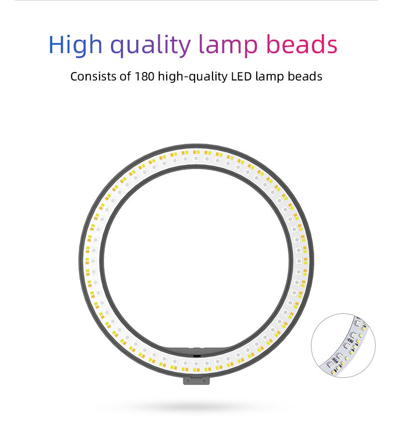 10inch RGB ring light with selfie stick led ring light