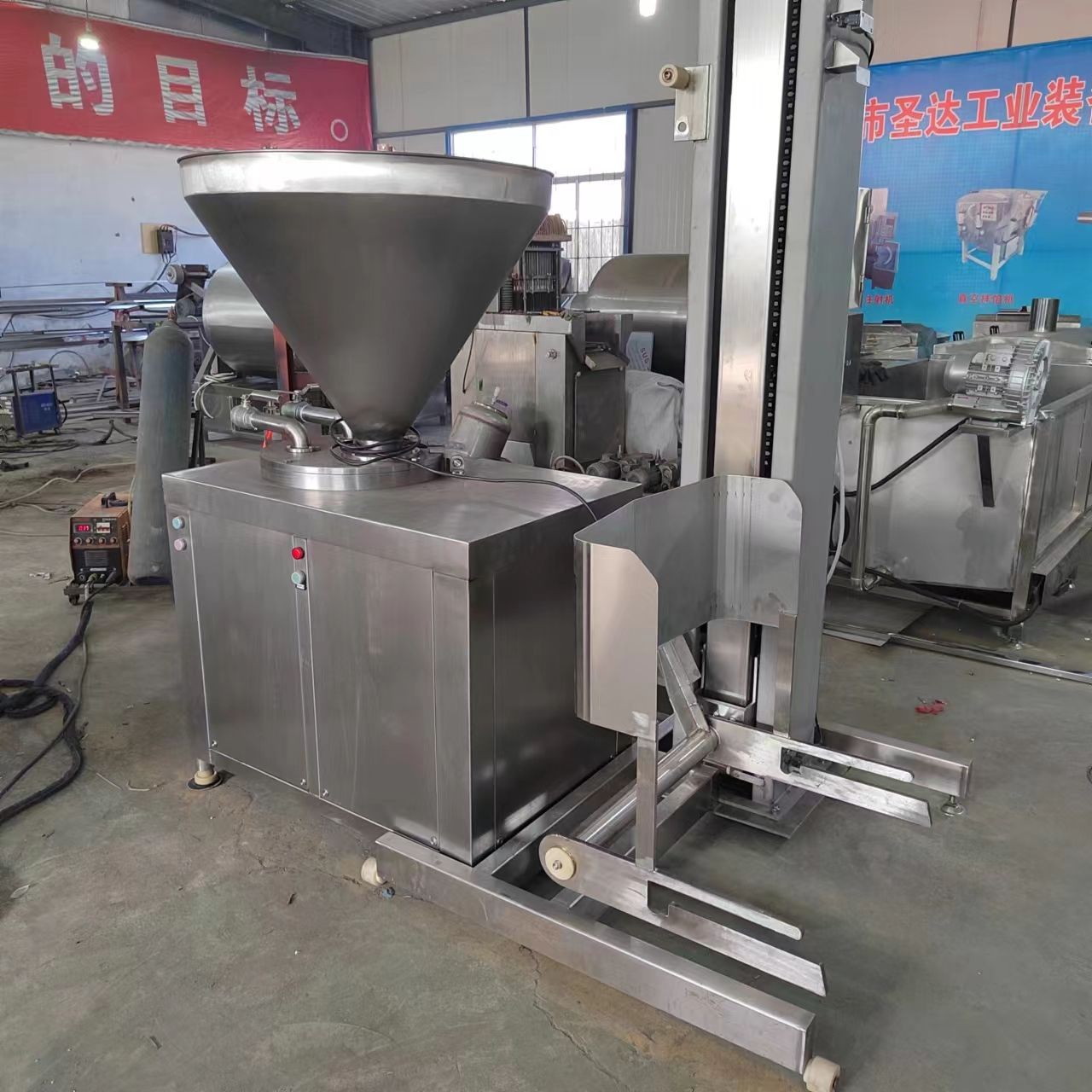 manual sausage filler automatic electric hydraulic  sausage stuffing processing twisting  machine stainless steel good price