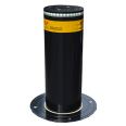 Lift Assisted Carbon Steel Bollard Special Key Control Manual Outdoor Rising Retractable Bollard With LED Light