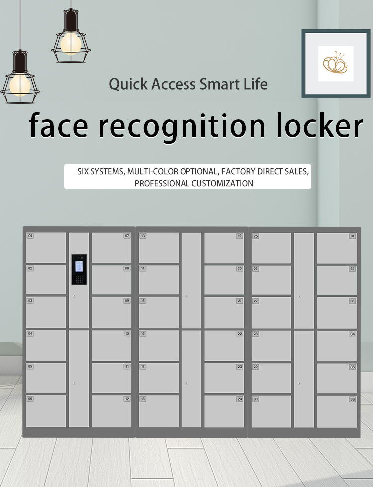 Beach Rental  lockers with pin code refriged smart locker Waterproof material locker
