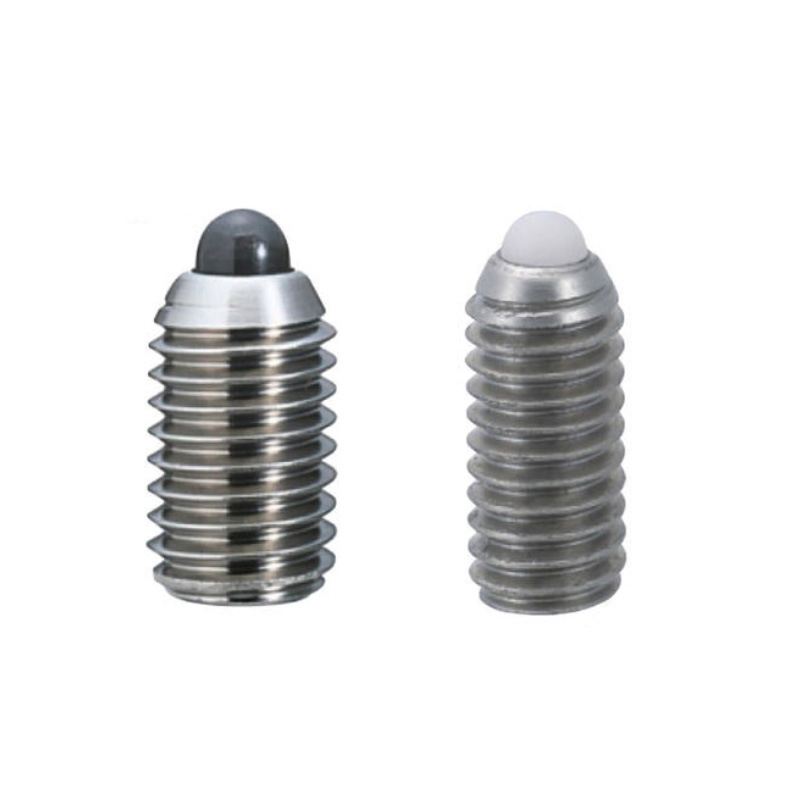 Wholesale 304 Stainless Steel Spring Plungers Pin Loaded Screw Set Thread Fit Threaded Pins M8 Press Smooth Hex Ball Plunger