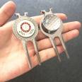 Best selling wholesale custom zinc alloy golf divot tool with your desgin ball marker