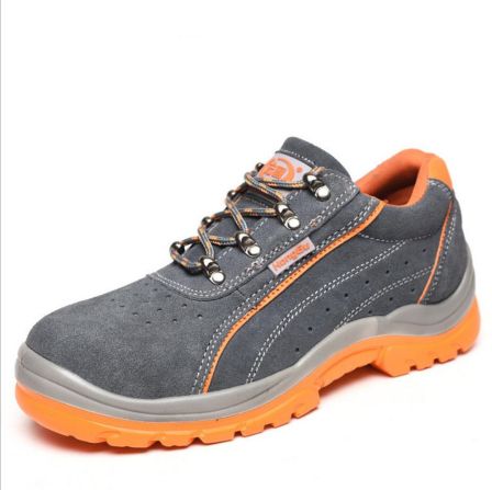 leather Summer permeable anti puncture stab/oil resistant anti acid labor safety shoes    FW-FZ0052