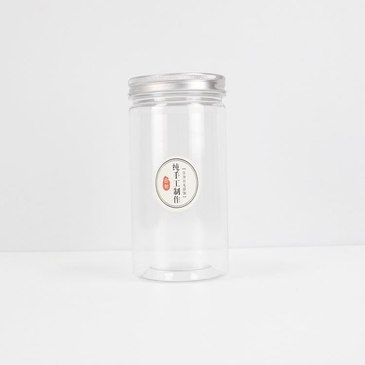 Household commercial 350ml 60x150mm food grade PET material clear plastic jars manufacturer
