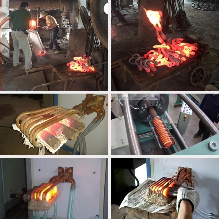 60kw electric induction heater equipment for copper rods / bars heating machine