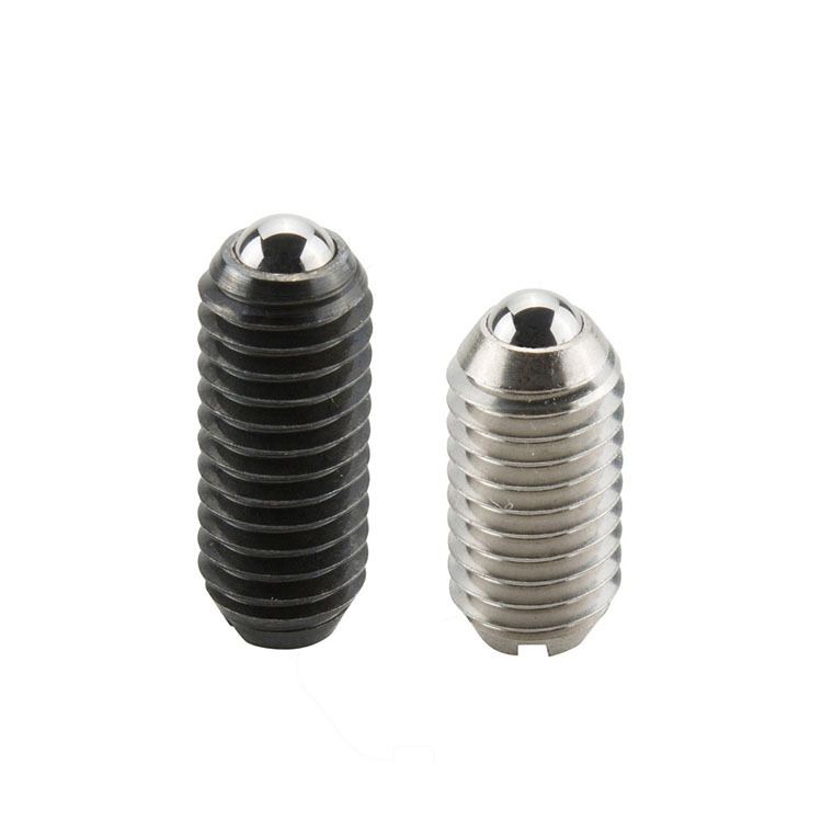 Wholesale 304 Stainless Steel Spring Plungers Pin Loaded Screw Set Thread Fit Threaded Pins M8 Press Smooth Hex Ball Plunger