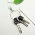 YIWANG Wholesale Silver 150mm Length Stainless Steel Wire Cable Key Chain Ring