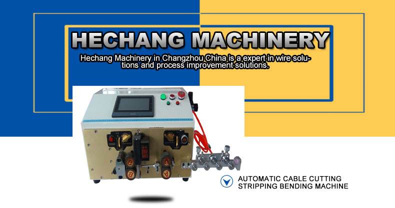 HC-608E3+ZW electrical wire cutting stripping and cable bending machine