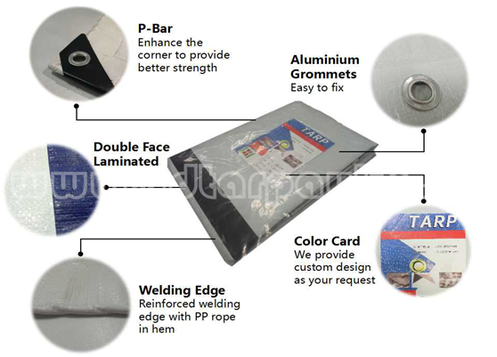8*8mesh--16*14mesh medium PE tarp with waterproof and anti--UV,China tarpaulin manufacturer