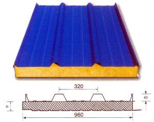 Low Price Rock Woo Sandwichl Board Rock Wool Sandwich Panel Insulated Metal Faced For Roof Board Manufacturer