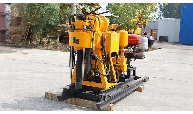 150m deep factory price portable diesel hydraulic water well drilling and rig machine