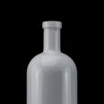 Classic Round Shape 750ml Vodka Glass Bottle White Color Spray Whisky Glass Bottles