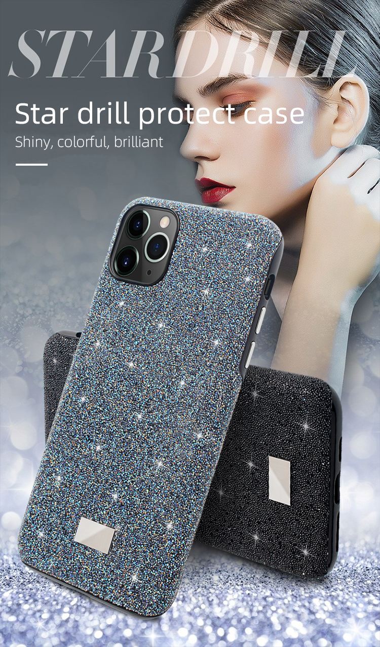 Mutural  Luxury Bling 3D Jewelled Diamond Soft Back Pendant Phone Case Cover For Samsung S7 S8 S9 S10 S20 Plus Note 8 9 10 Shell