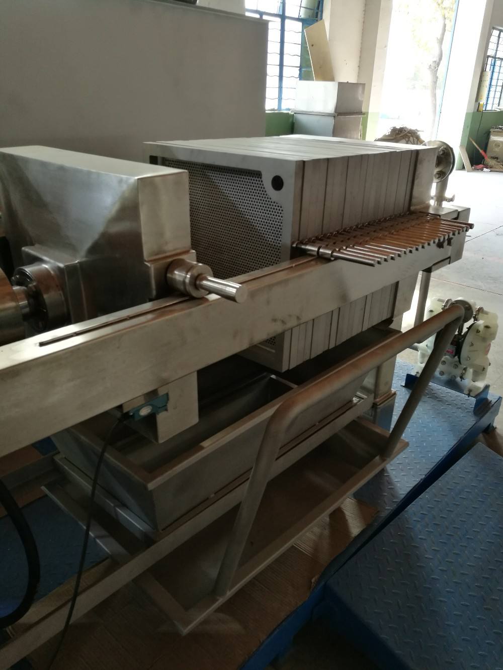 Mine oil filtration stainless steel filter press for laboratory