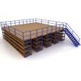 Steel Pallet shelving heavy Duty Mezzanine rack floor system for warehouse platform Stairs ladder