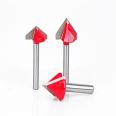 two flutes 3d cnc router 60 degree chamfer end mill 90 degree chamfering milling cutter