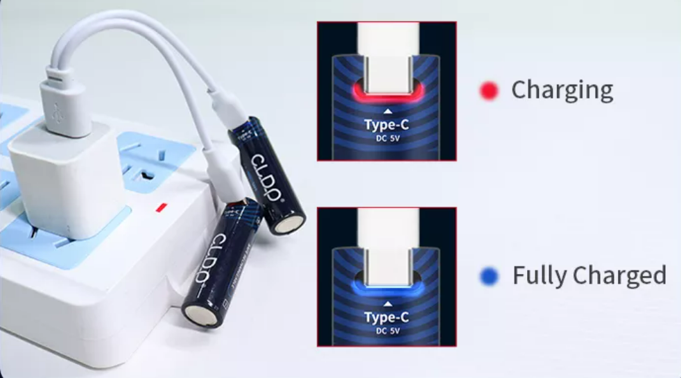 Wholesale portable Zinc Nickel blood pressure monitor batteries c-type smart gas meter aa mini usb rechargeable batteries pack