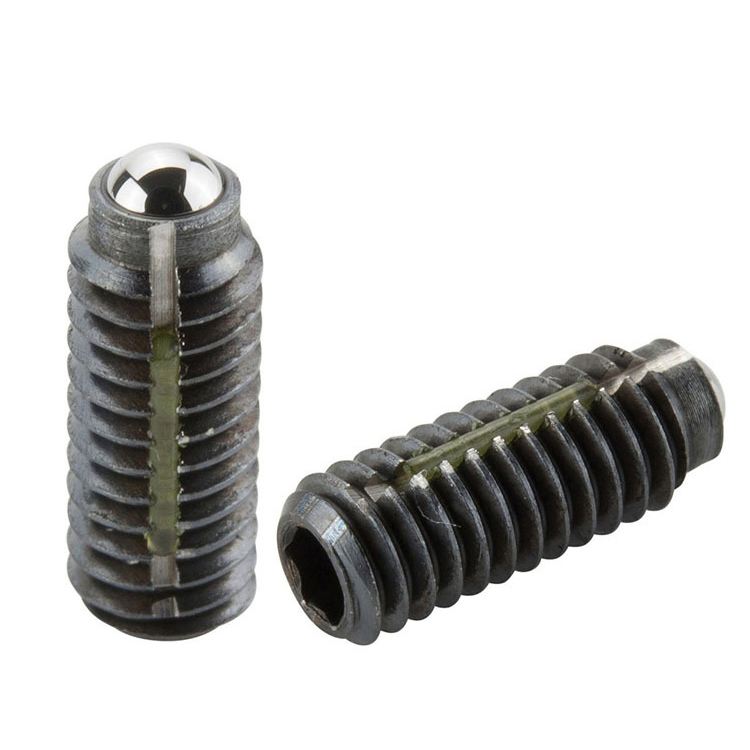 Wholesale 304 Stainless Steel Spring Plungers Pin Loaded Screw Set Thread Fit Threaded Pins M8 Press Smooth Hex Ball Plunger