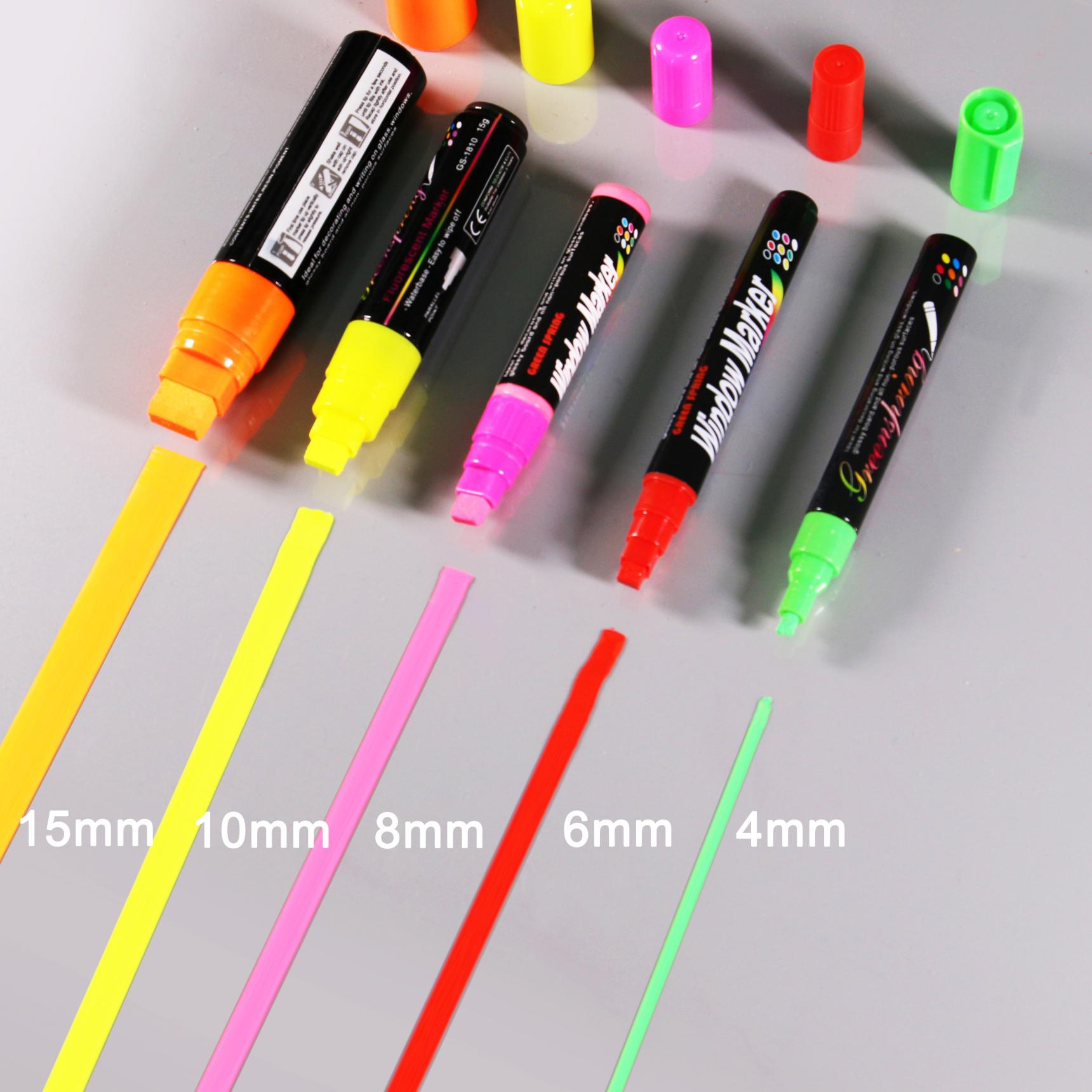 2020 Fashion design fine tip erasable 4mm maker pen for poster drawing 8 colors fluorescent marker OEM/ODM